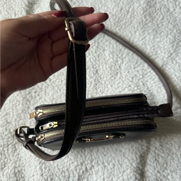 Chocolate brown crossbody bag - Picture 3 of 8